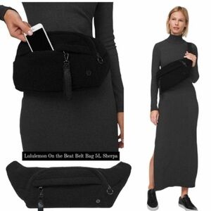Lululemon Black Sherpa Belt Bag